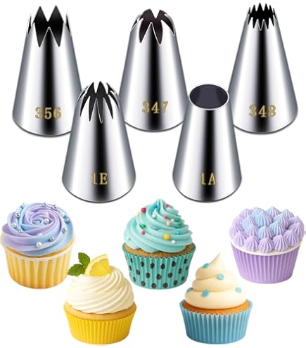 Amazon.com: Jem Enterprises Open Star Piping Nozzle no. 22, Silver